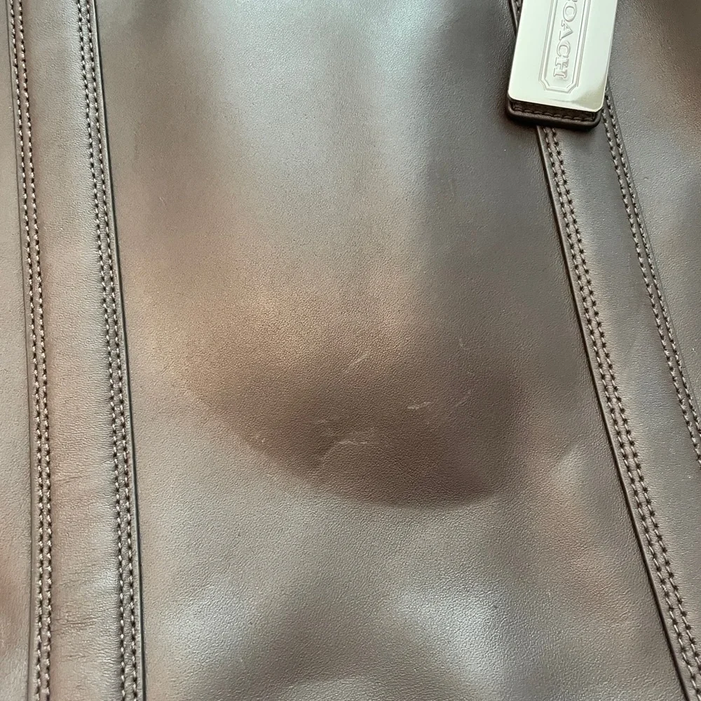 COACH Business Bag Bleecker Leather Slim Brief
